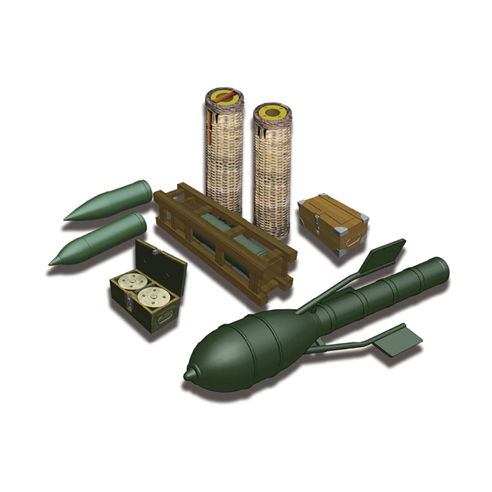 AFV Club AF35193 sIG33 15cm Heavy Infantry Gun Ammo & Accessories 1:35 Model Kit