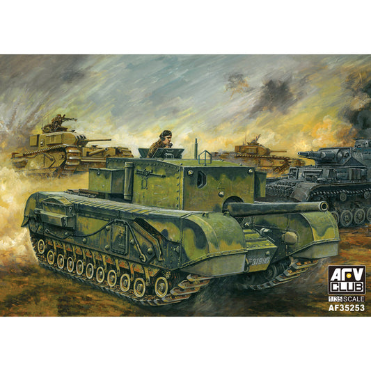 AFV Club AF35253 Churchill 3 inch 20cwt Gun Carrier 1:35 Model Kit