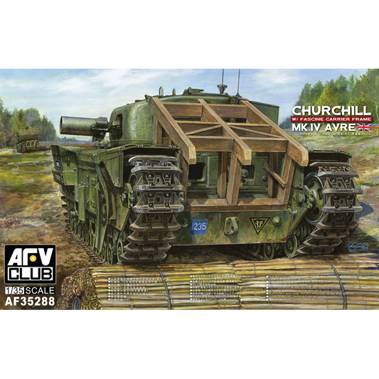 AFV Club AF35288 Churchill Mk IV AVRE w/Fascine Carrier Frame 1:35 Model Kit