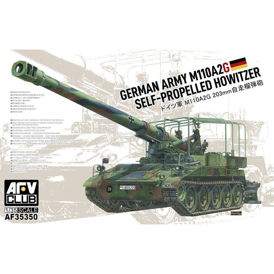 AFV Club 35350 German Army M110A2G 203mm Self-Propelled Howitzer 1:35 Model Kit