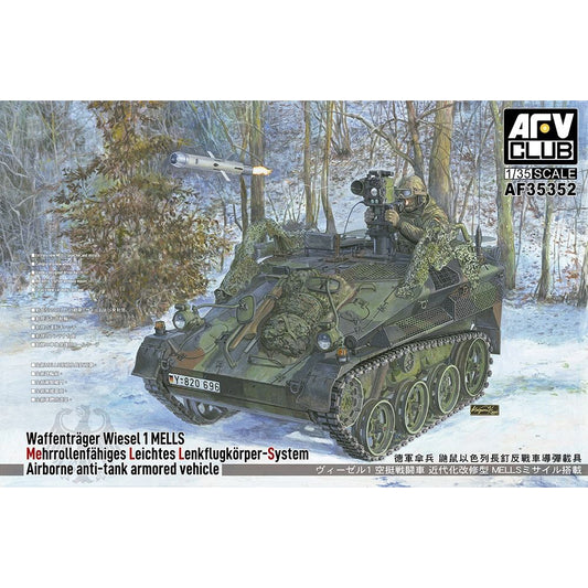 AFV Club 35352 German Army Waffentrager Wiesel 1 MELLS 1:35 Model Kit