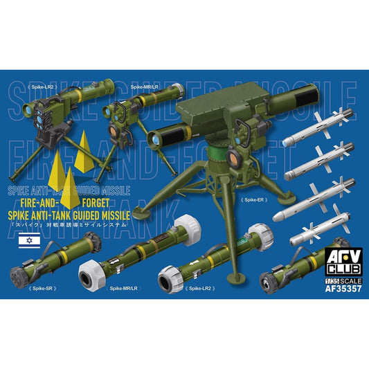 AFV Club 35357 Israeli Spike Fire-and-Forget Anti-Tank Missile 1:35 Model Kit