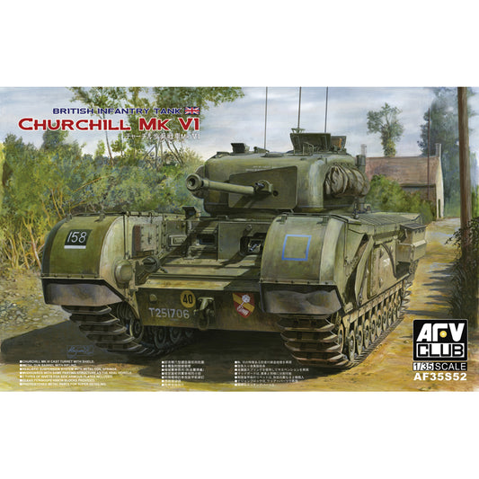 AFV Club AF35S52 Churchill Mk VI/75mm Gun 1:35 Model Kit