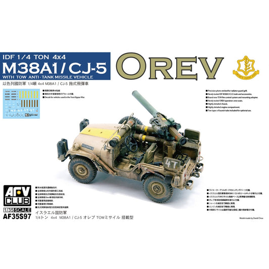 AFV Club AF35S97 IDF M38A1/CJ-5 Orev ¼ton 4x4 1:35 Model Kit