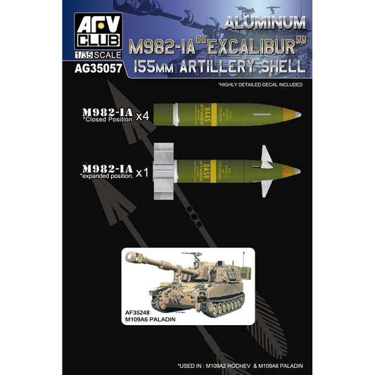AFV Club AG35057 M982-1A 'Excalibur' 155mm Artillery Shell 1:35 Model Kit