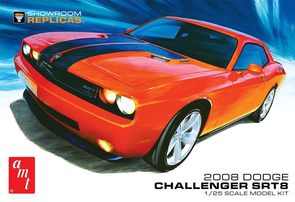 AMT 1075 2008 Dodge Challenger SRT8 Car 1:25 Model Kit