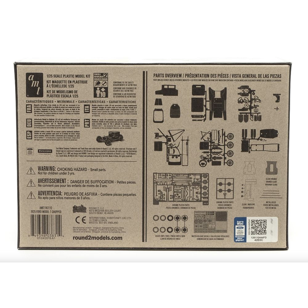 AMT 1167 1925 Ford Model T "Chopped T" Car 1:25 Model Kit