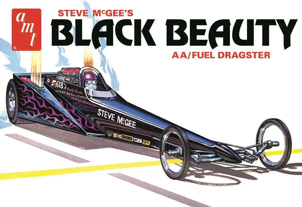 AMT 1214 Steve McGee's Black Beauty AA/Fuel Dragster Car 1:25 Model Kit