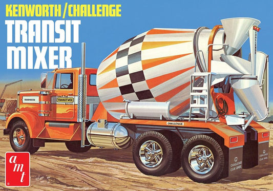 AMT 1215 Kenworth Challenge Transit Cement Mixer 1:25 Model Kit