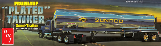 AMT 1239 Fruehauf Plated Tanker Trailer (Sunoco) 1:25 Model Kit