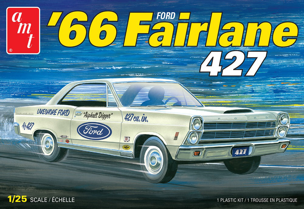 AMT 1263M 1966 Ford Fairline 427 1:25 Model Kit