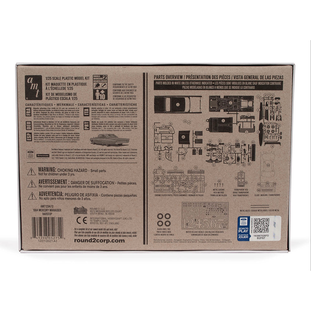 AMT 1294 1964 Mercury Marauder Hardtop 3-in-1 1:25 Model Kit