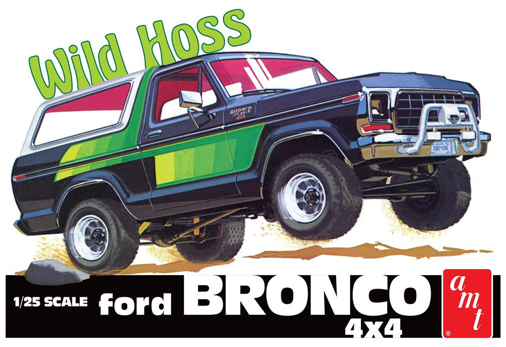AMT 1304 1978 Ford Bronco 4x4 "Wild Hoss" 1:25 Model Kit