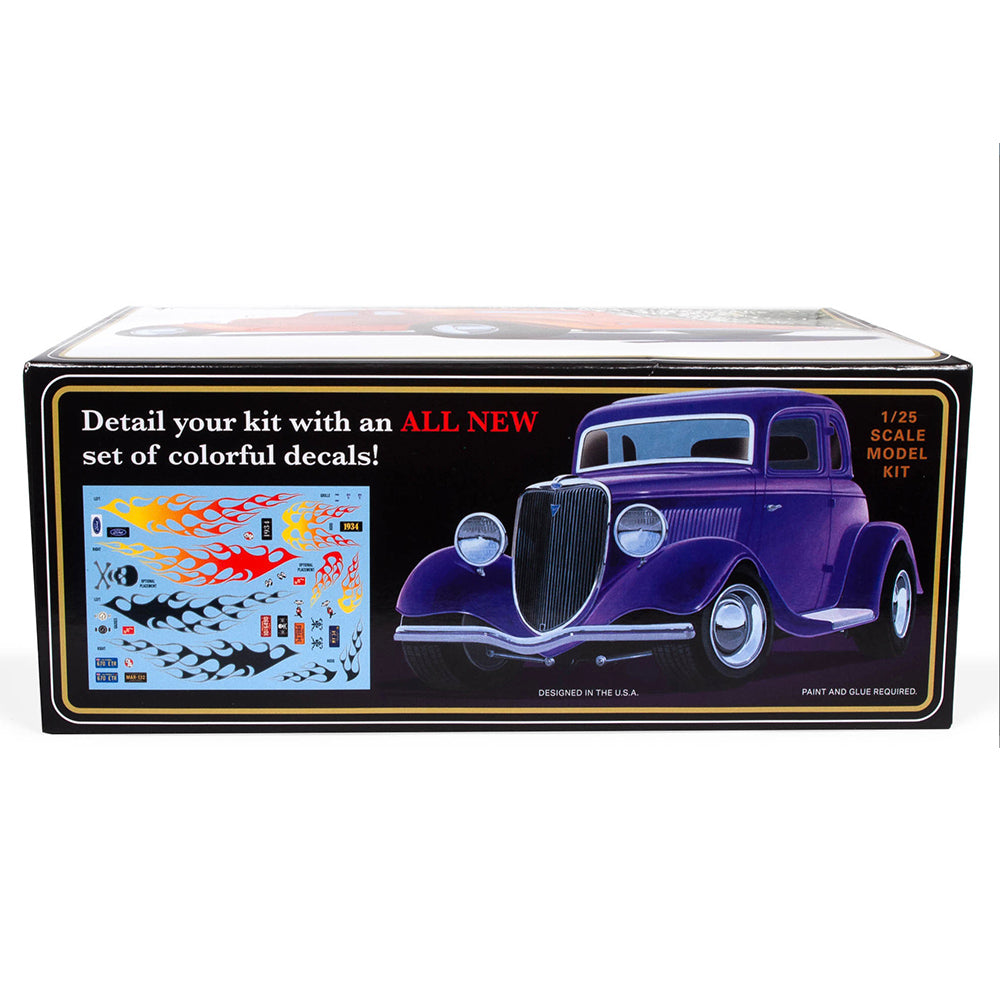AMT 1384 1934 Ford Street Rod 5-Window Coupe 1:25 Model Kit