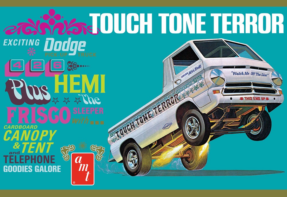 AMT 1389 1966 Dodge A100 Pickup "Touch Tone Terror" 1:25 Model Kit