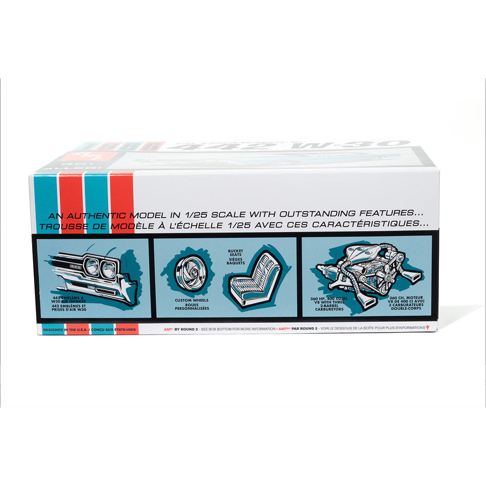 AMT 1432M 1966 Oldsmobile 442 W-30 Hardtop 1:25 Model Kit