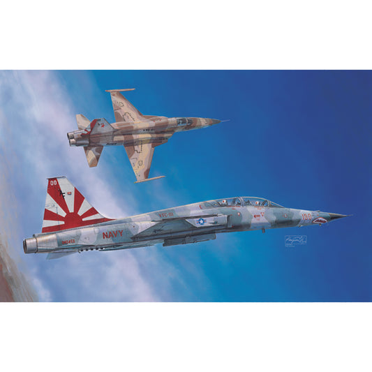 AFV Club AR48103 F-5F Tiger II VFC-111 Sundowners 'Shark Nose' 1:48 Model Kit