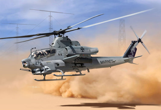 Academy 12127 USMC AH-1Z Shark Mouth 1:35 Model Kit