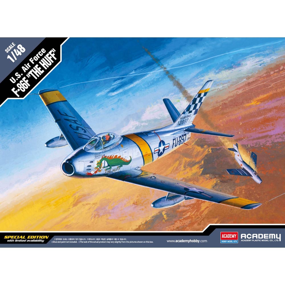 Academy Models 12234 USAF F-86F "The Huff" 1:48 Plane Plastic Model Kit