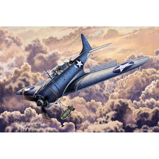 Academy 12335 SBD-2 Dauntless “Midway” US Navy (Accurate Miniatures) 1:48 Model Kit