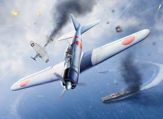 Academy 12352 Japanese Navy A6M2b Zero Fighter Model 21 "Battle of Midway" 1:48 Model Kit