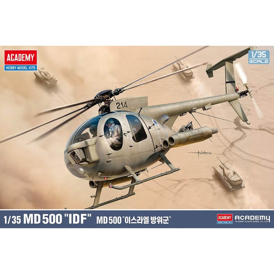 Academy McDonnell Douglas MD500 IDF Helicopter 1:35 Model Kit 12136