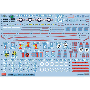 Academy Models 12448 SR-71 Blackbird 1:72 Plane Plastic Model Kit