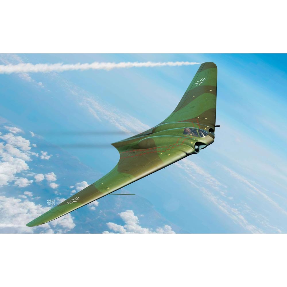 Academy 12583 German WWII Horten Ho 229 Wunderwaffe Flying Wing 1:72 Model Kit