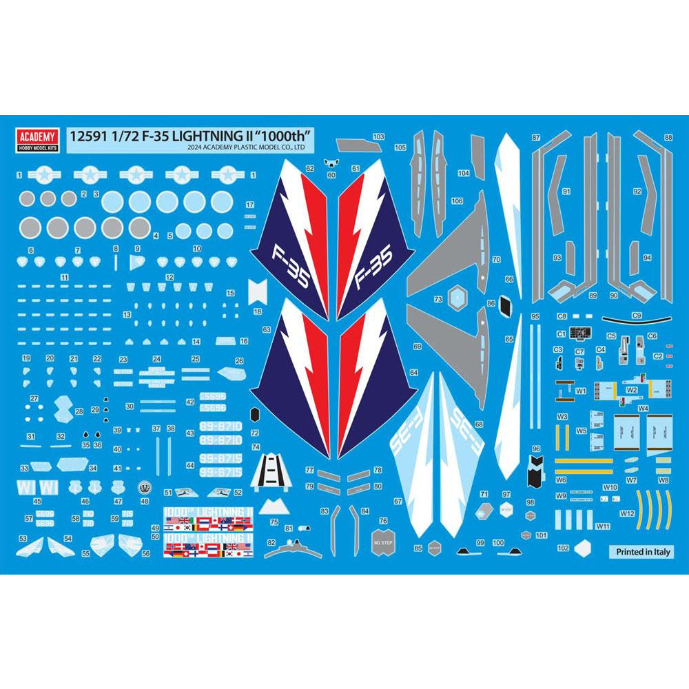 Academy 12591 USAF F-35A '1000th Lightning II' 1:72 Model Kit