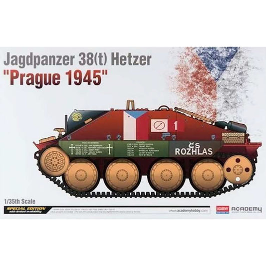 Academy 13277 Jagdpanzer 38(t) Hetzer Prague 1945 Tank Destroyer 1:35 Model Kit