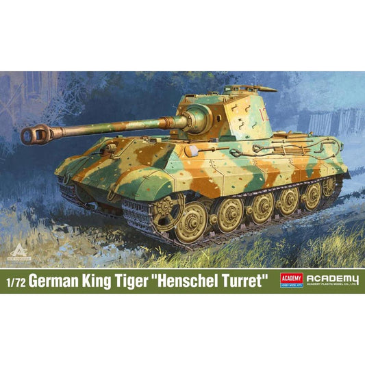 Academy 13423 German King Tiger Henschel Turret 1944/45 1:72 Tank Model Kit