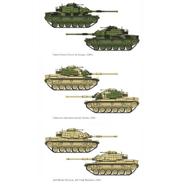 Academy 13425 USMC M60A1 RISE (P) 1990s 1:72 Tank Model Kit