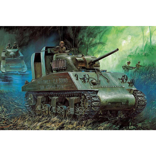 Academy 13562 USMC M4A2 Sherman 75mm 'Pacific Theater' 1:35 Model Kit