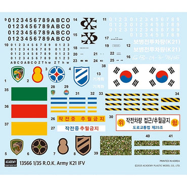 Academy 13566 Korean Army K21 Infantry Fighting Vehicle 1:35 Model Kit
