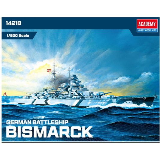 Academy 14218 German Battleship Bismarck 1:800 Model Kit