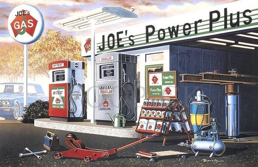 Academy 15122 Joe's Power Plus Service Station 1:24 Model Kit
