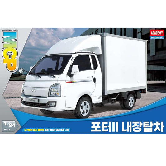 Academy 15145 Hyundai Porter II Box Truck c.2004-present 1:24 Model Kit