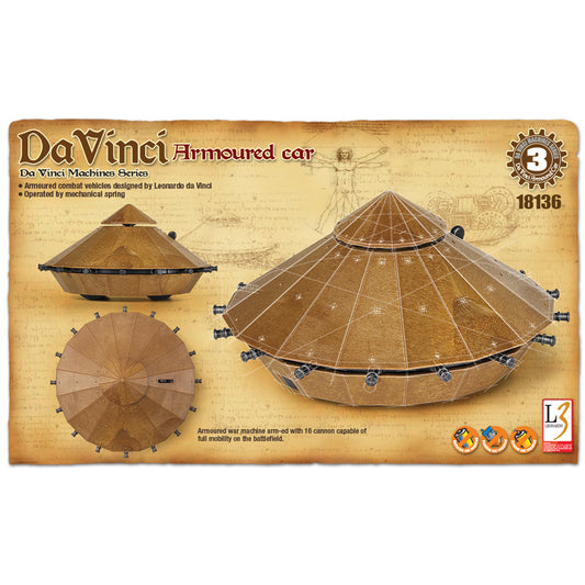 Academy 18136 Da Vinci Armoured Car Model Kit
