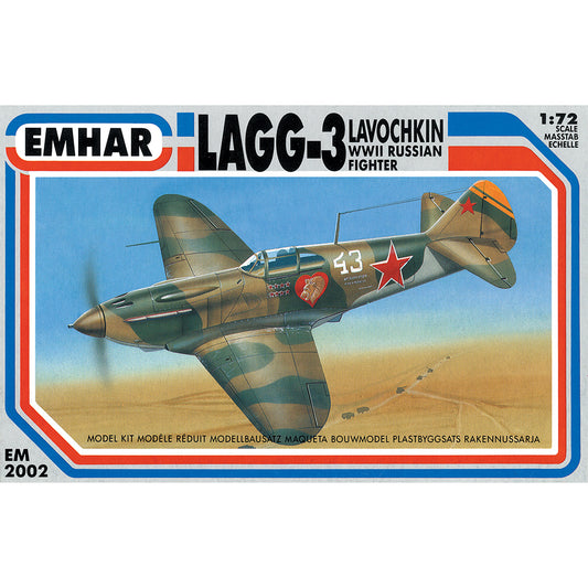 Emhar 2002 LaGG-3 WWII Russian Fighter 1:72 Model Kit
