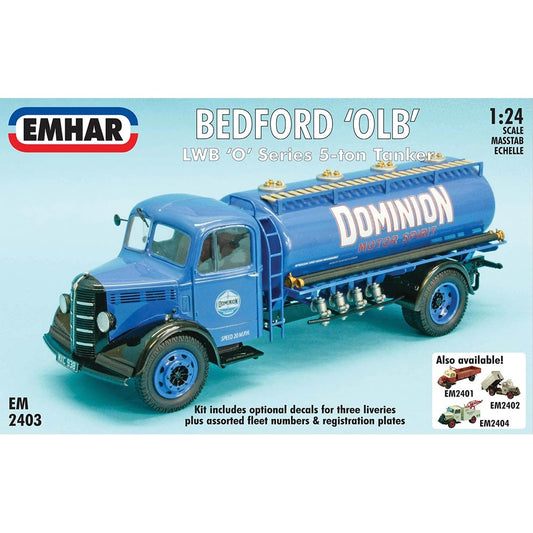 Emhar 2403 Bedford O Series LWB Tanker 1:24 Plastic Model Kit