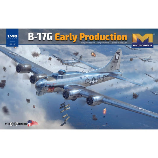 Hong Kong Models 01F001 B-17G Flying Fortress Early Prod. 1:48 Plastic Model Kit
