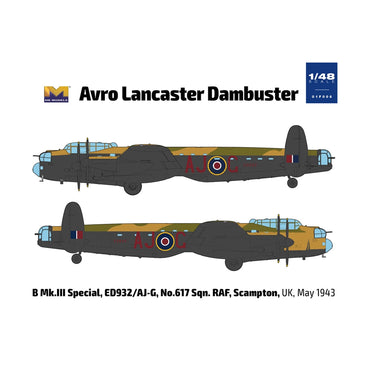 Hong Kong Avro Lancaster B Mk.III Dambuster ED932/AJ-G 1:48 Model Kit HK01F006