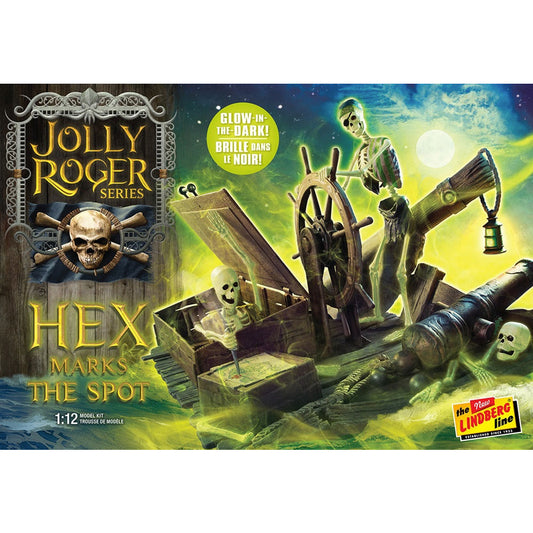 Hawk-Lindberg HL617 Jolly Roger: Hex Marks the Spot (Glow ITD) 1:12 Model Kit