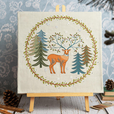 Corinne Lapierre Printed Linen Embroidery Kit King of the Woods