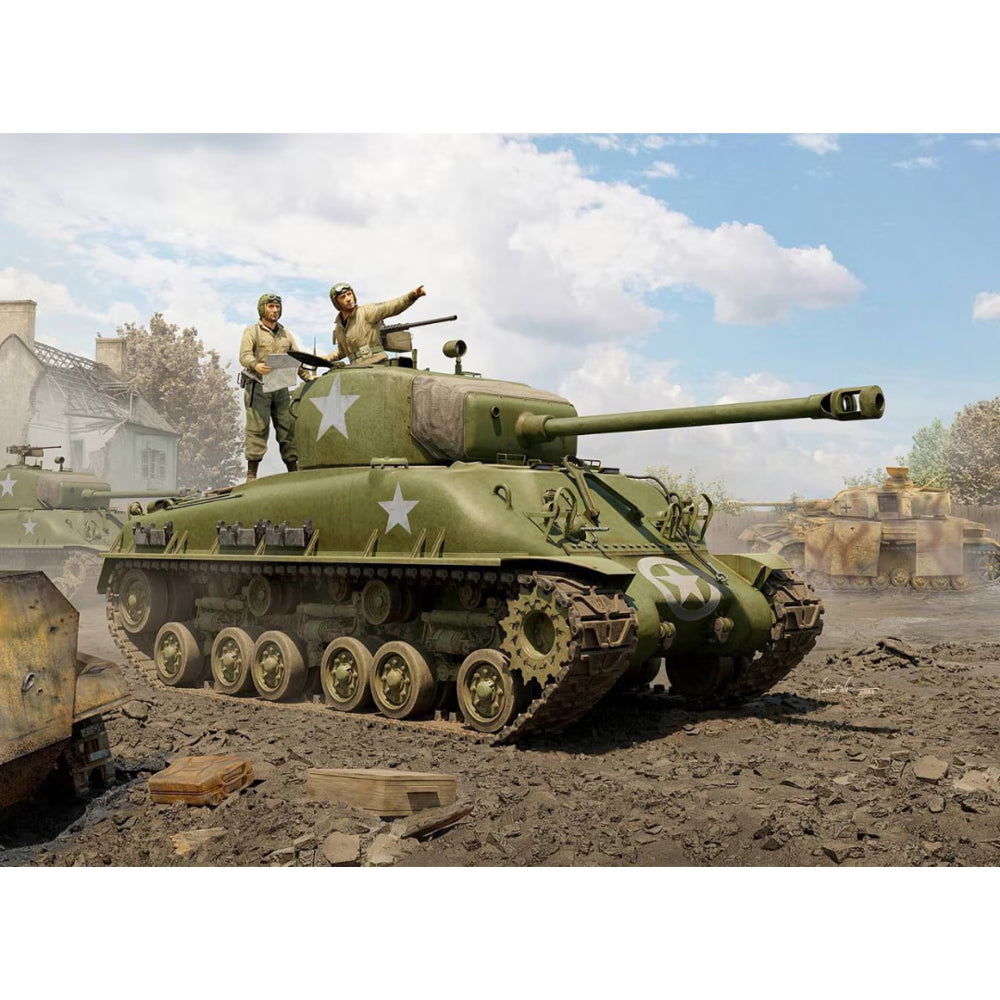 I Love Kit 61618 US M4A1E8 Sherman Easy Eight WWII Medium Tank 1:16 Model Kit