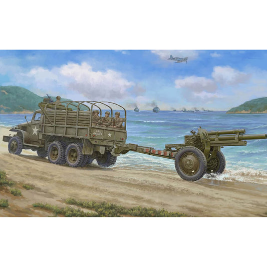 I Love Kit 63567 CCKW-352 6x6 MG Truck & M2A1 105mm Howitzer 1:35 Model Kit