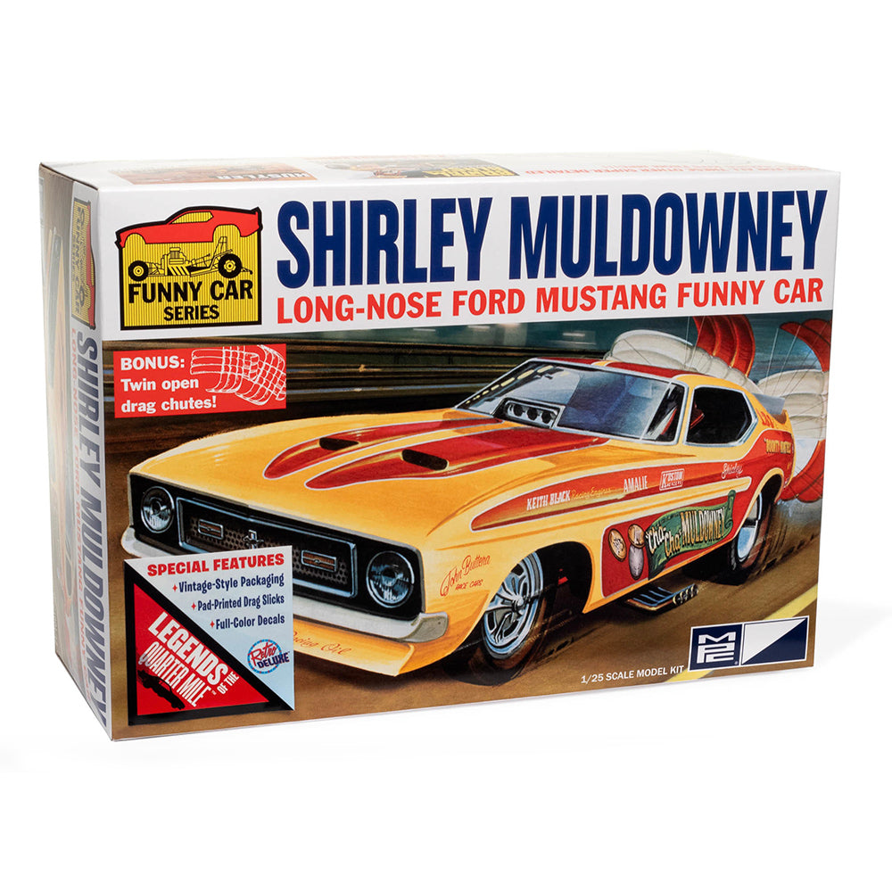 MPC 1001 Shirley Muldowney Long-Nose Ford Mustang Funny Car 1:25 Model Kit