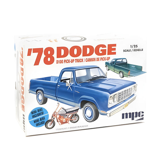 MPC 901M 1978 Dodge D100 Pickup Truck & Mini-Bike 1:25 Model Kit