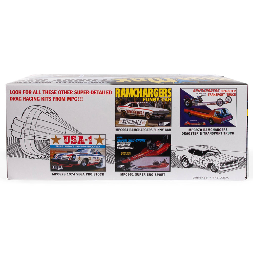 MPC 930 Blue Max Long Nose Mustang Funny Car 1:25 Model Kit