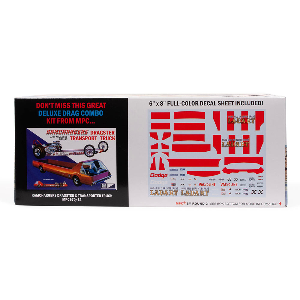 MPC 974 Bill Shrewsberry's L.A. Dart Wheel-standing Drag Car 1:25 Model Kit